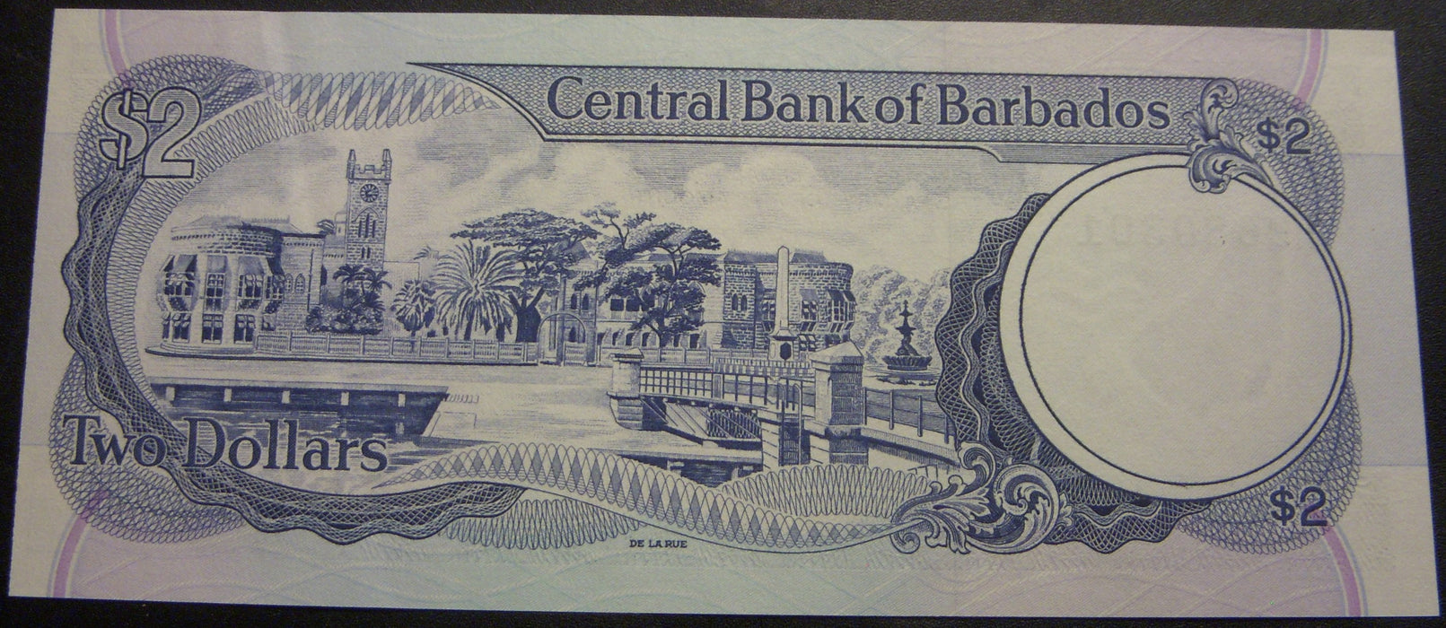 1986 $2 Dollar Note - Barbados