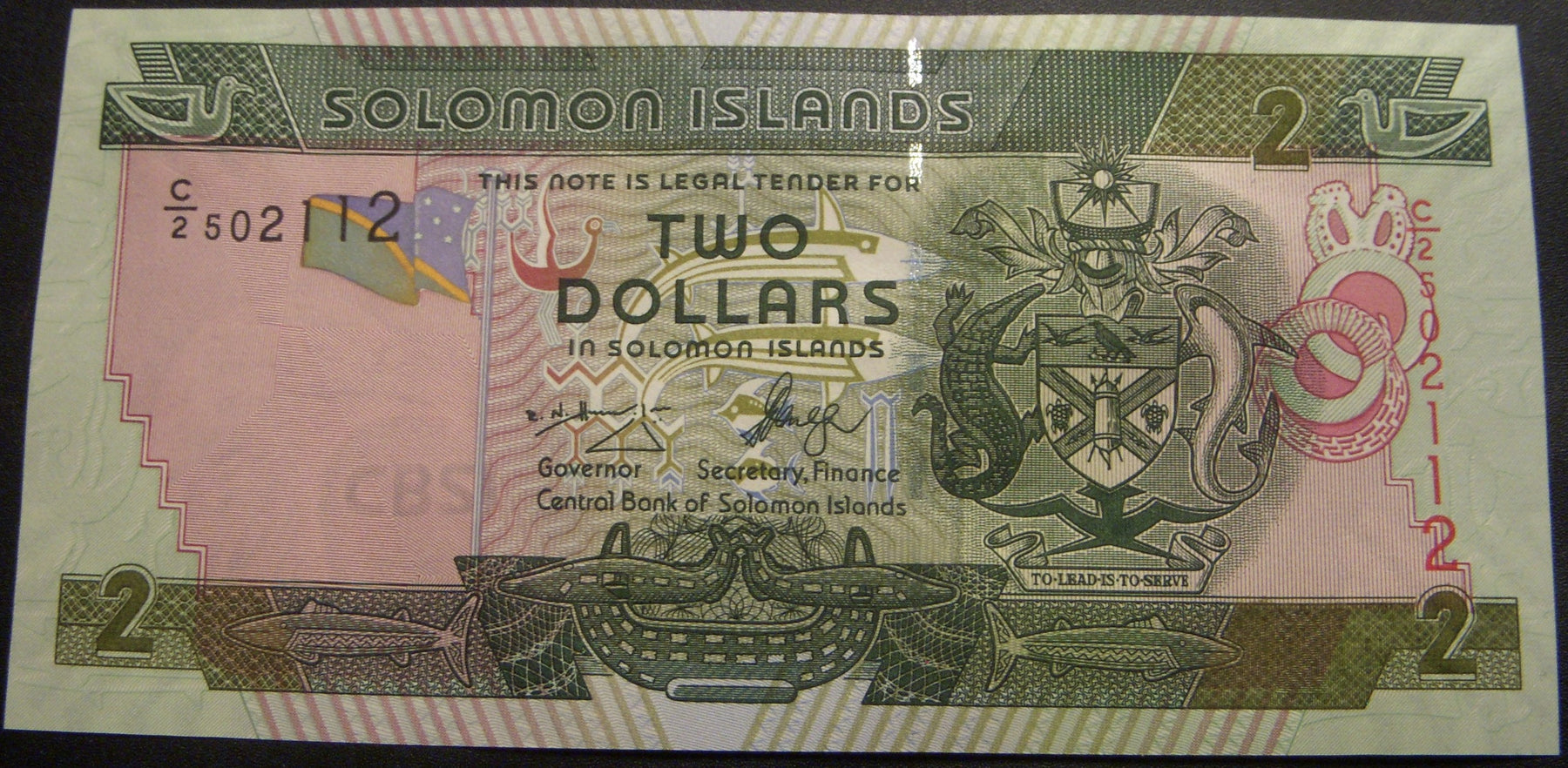 2006 $2 Dollar Note - Solomon Island
