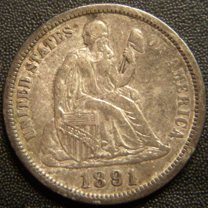 1891 Seated Dime - Extra Fine