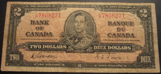 1937 $2 Bank of Canada Note - BC-22c