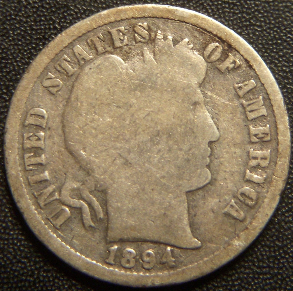 1894 Barber Dime - Good
