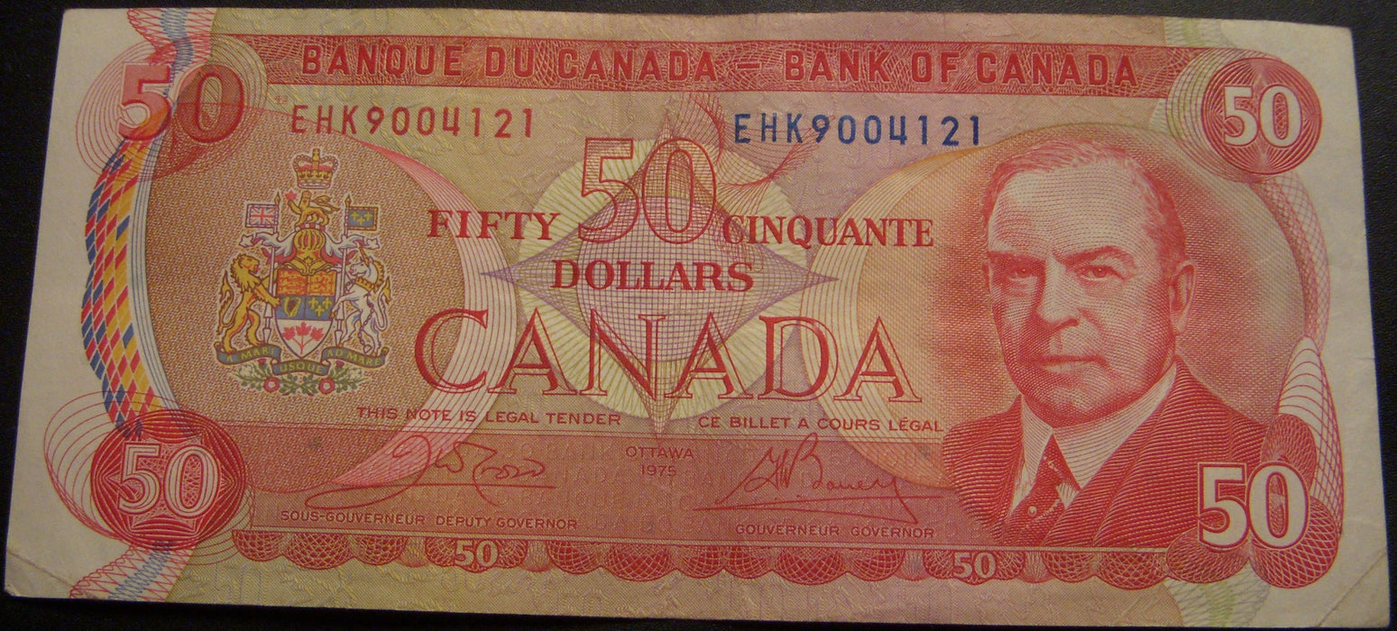 1975 $50 Bank of Canada Note - BC-51b