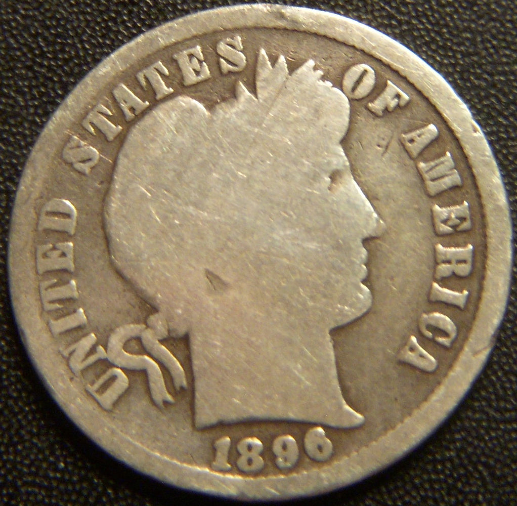 1896 Barber Dime - Good