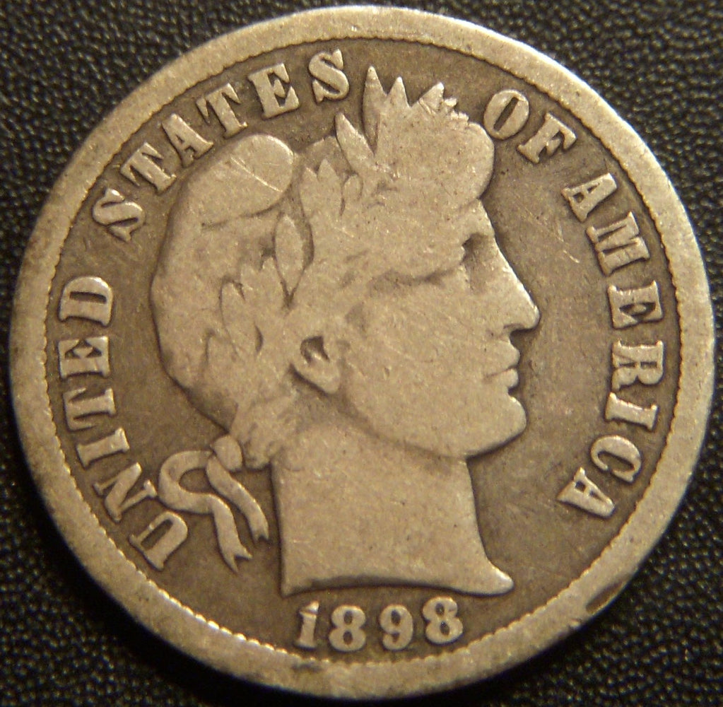 1898-O Barber Dime - Good