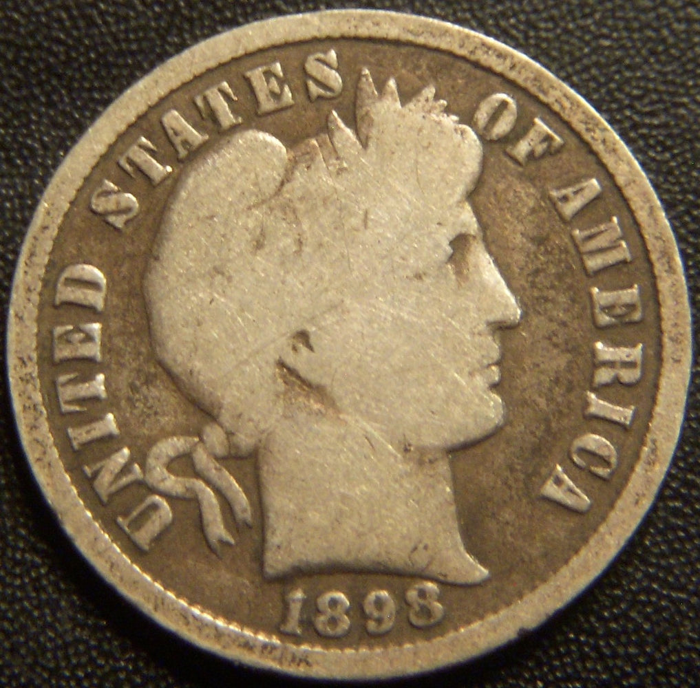 1898-S Barber Dime - Good