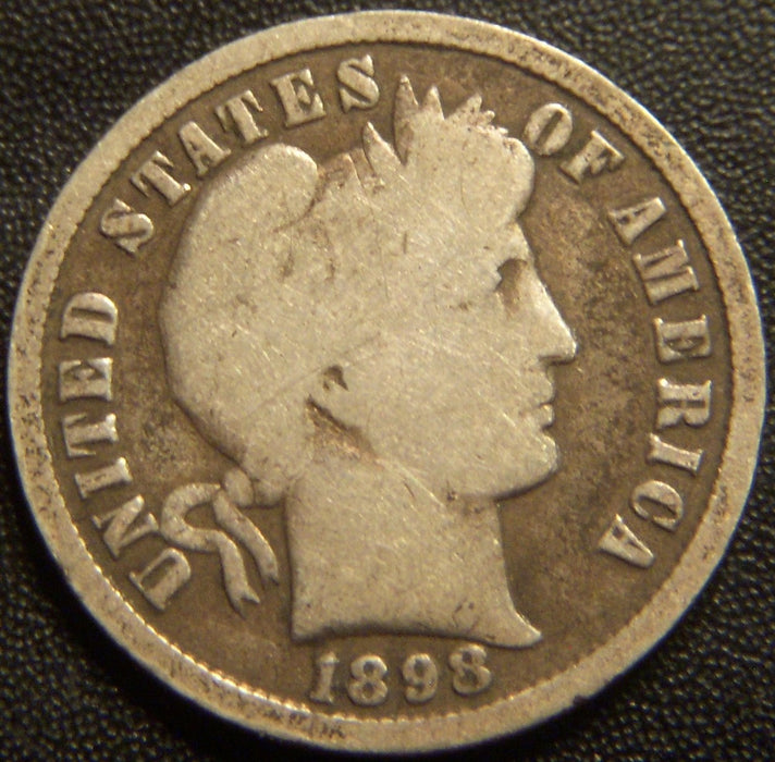 1898-S Barber Dime - Good