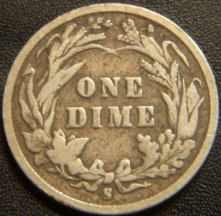 1898-S Barber Dime - Good
