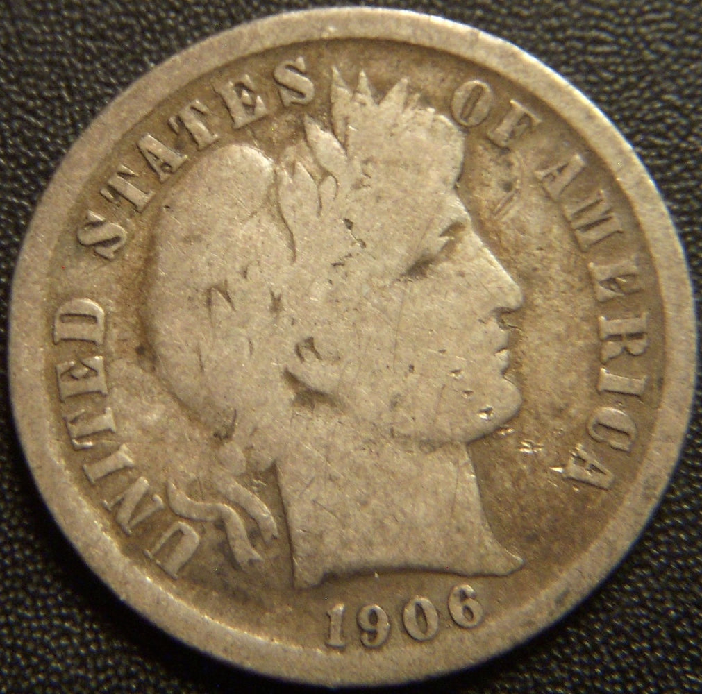 1906-O Barber Dime - Good