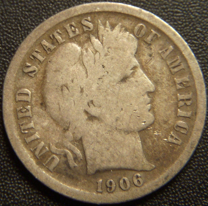 1906-O Barber Dime - Good