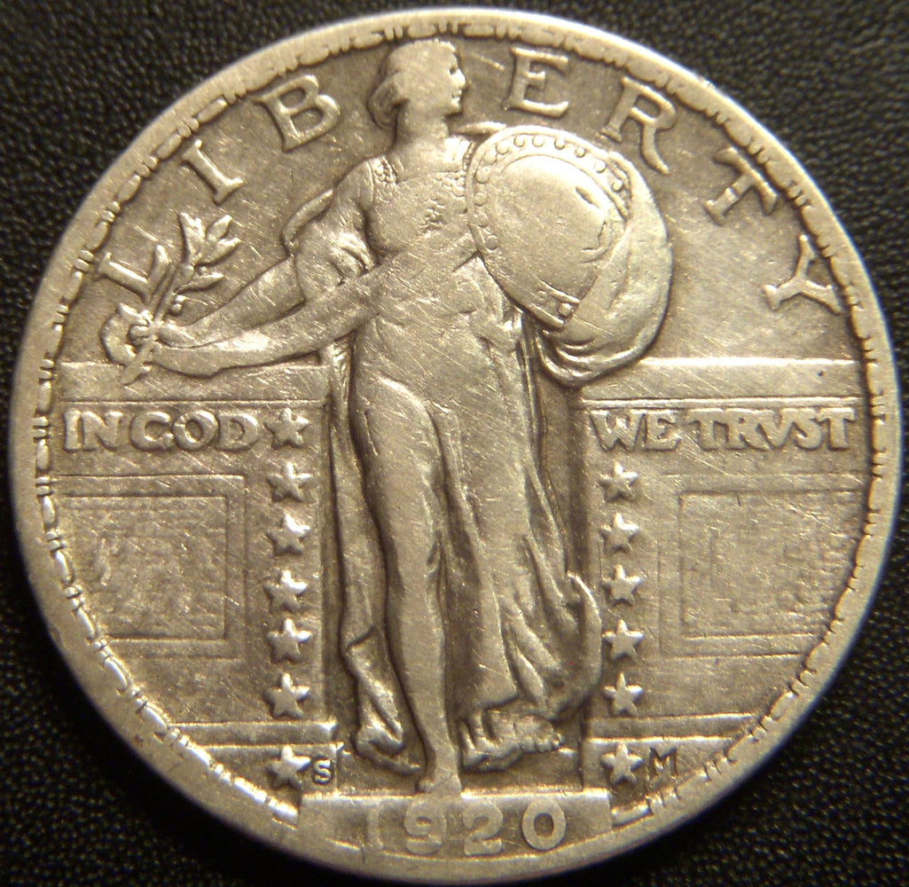 1920-S Standing Quarter - Very Fine