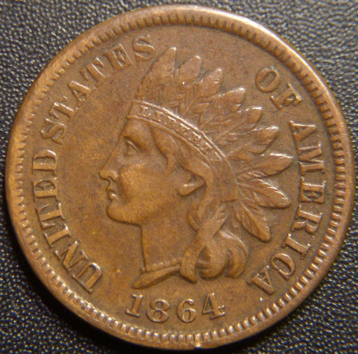 1864L Indian Head Cent - Extra Fine