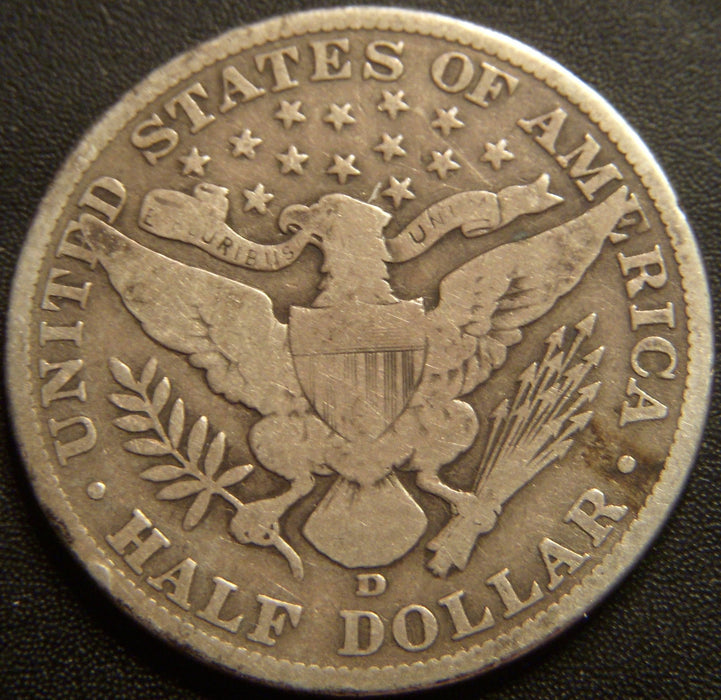 1911-D Barber Half Dollar - Very Good