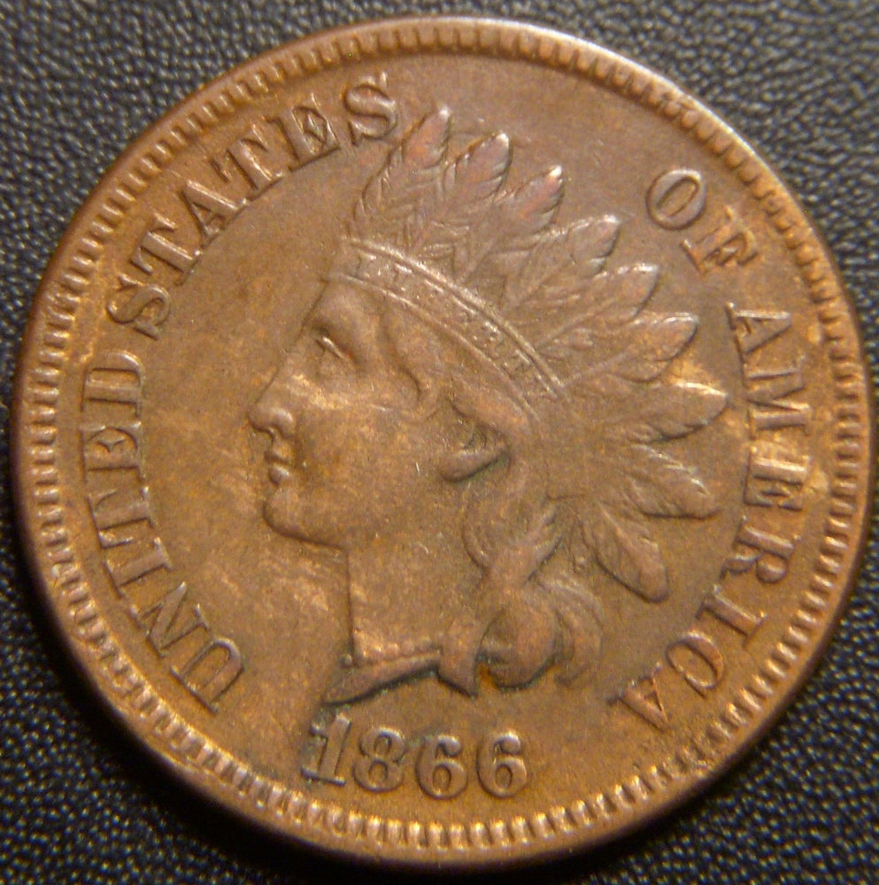 1866 Indian Head Cent - Extra Fine