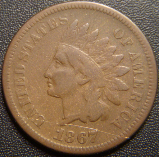 1867 Indian Head Cent - Good