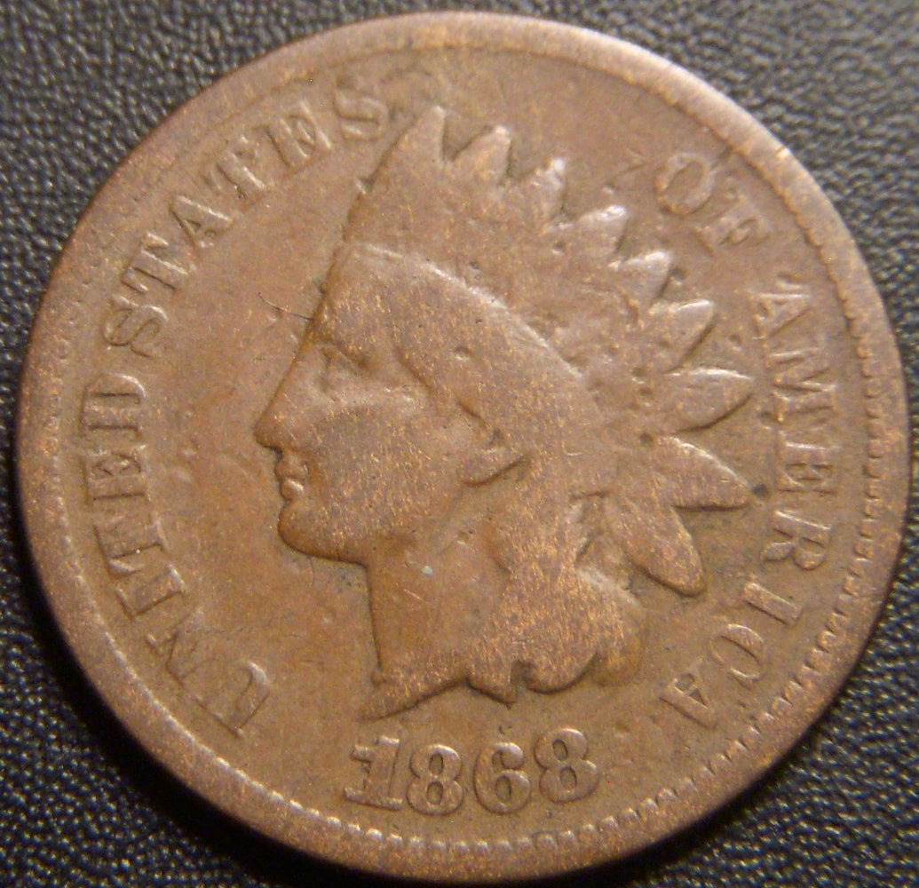 1868 Indian Head Cent - Good