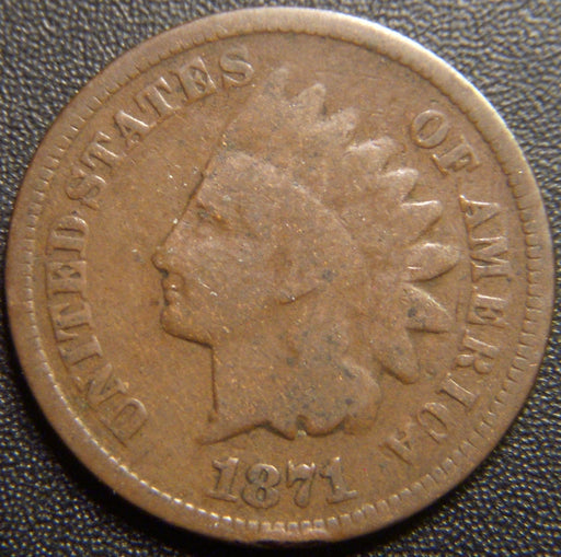 1871 Indian Head Cent - Good