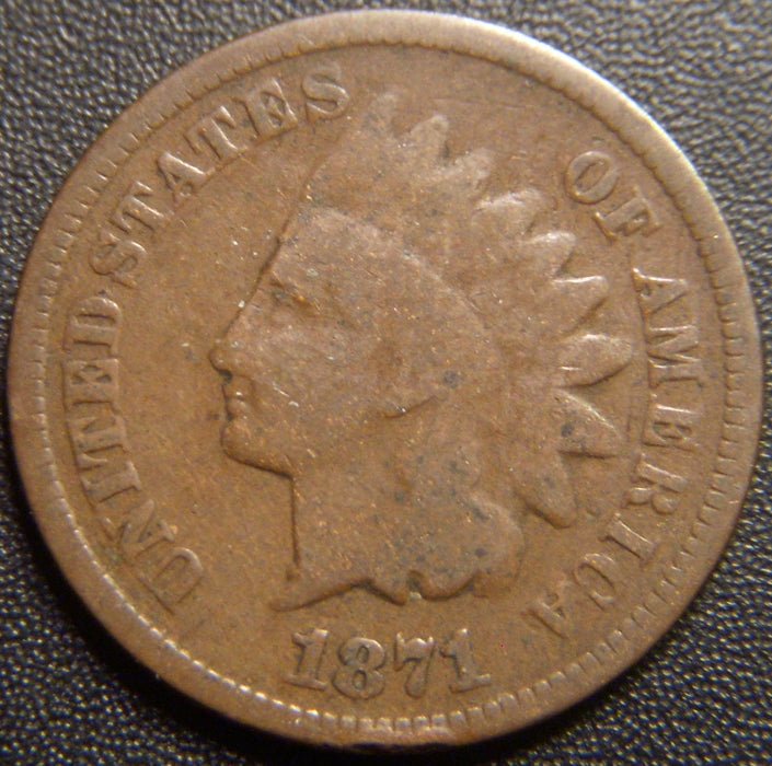 1871 Indian Head Cent - Good