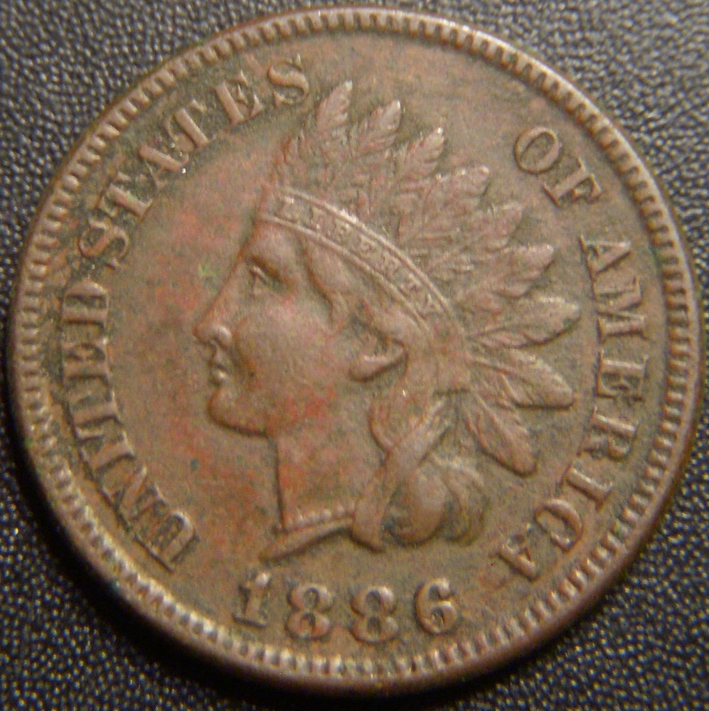 1886 Indian Head Cent - T1 I/C Extra Fine