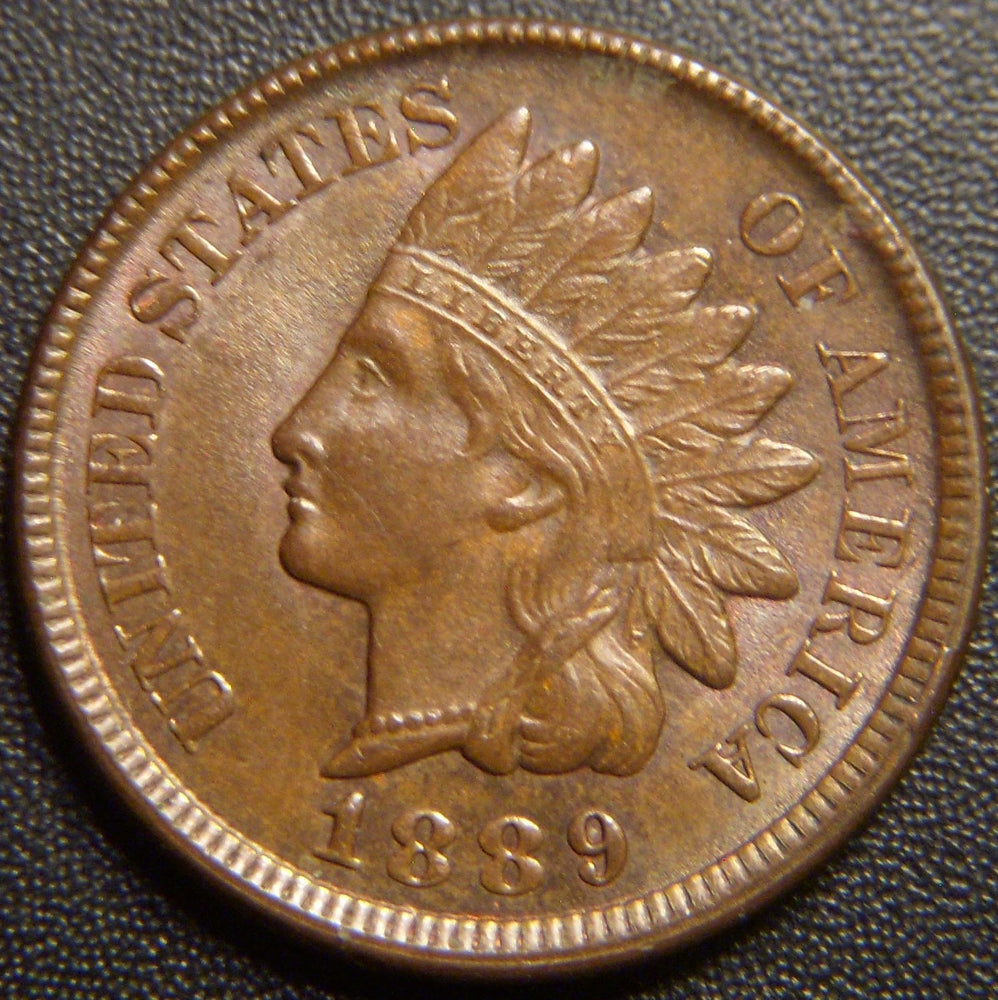 1889 Indian Head Cent - AU