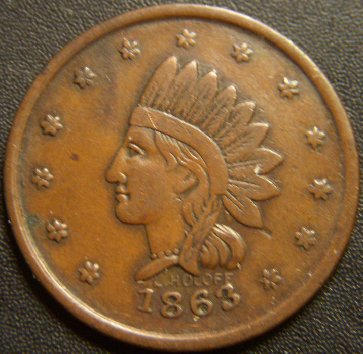 1863 New York / IOU One Cent Civil War Token