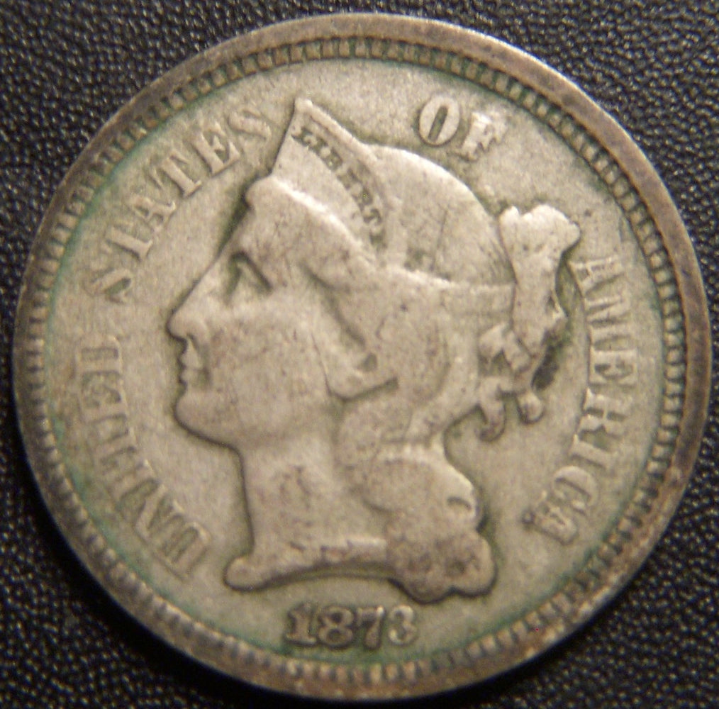 1873 Three Cent - Open 3 Good