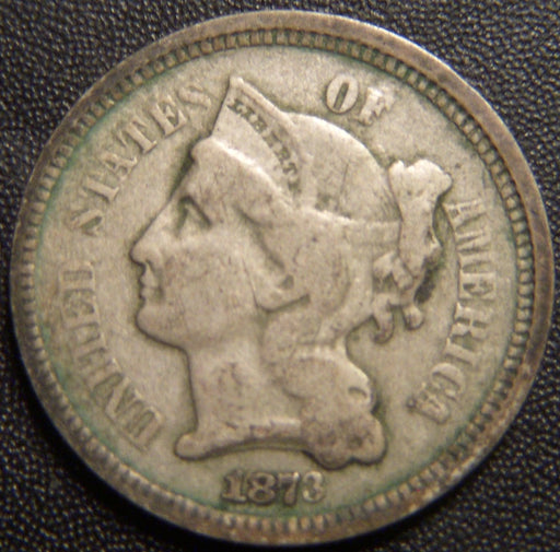 1873 Three Cent - Open 3 Good