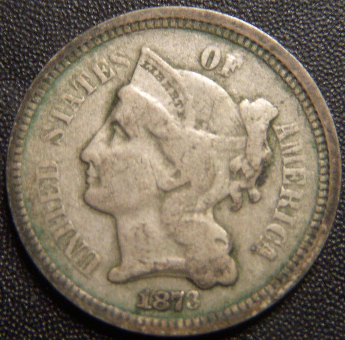 1873 Three Cent - Open 3 Good