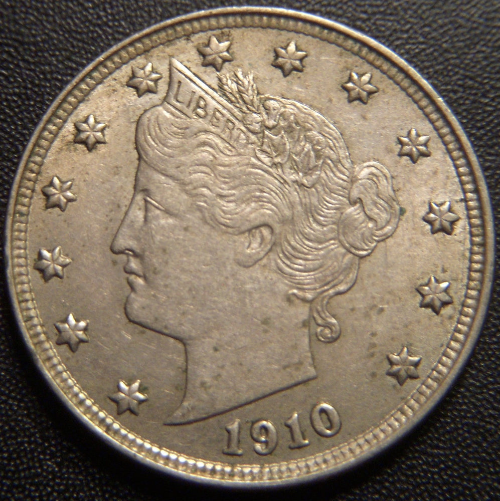 1910 Shield Nickel - AU