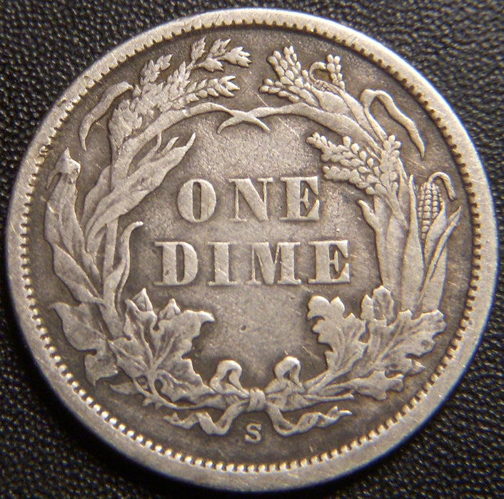 1869-S Seated Dime - Extra Fine
