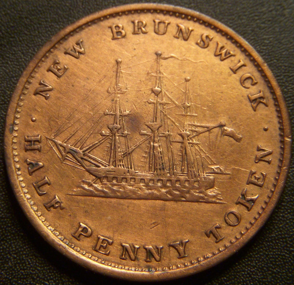 1843 1/2 Penny New Brunswick Token