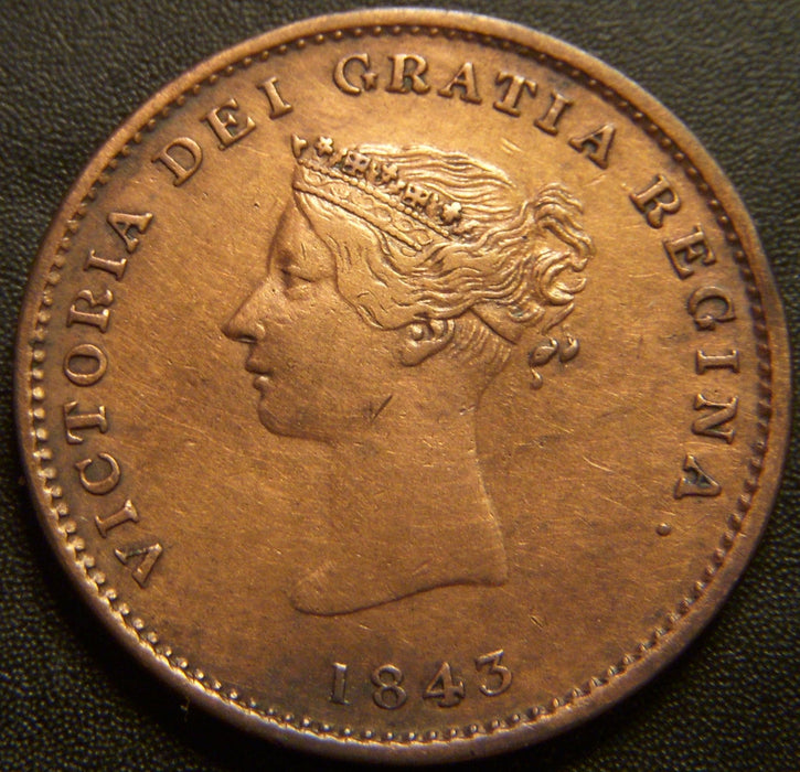 1843 1/2 Penny New Brunswick Token