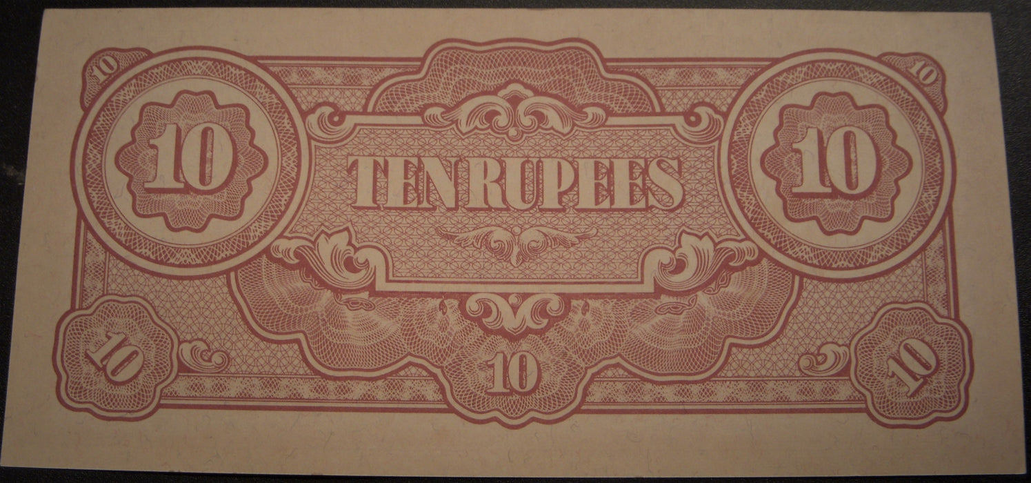 1942 Ten Rupees Note - Burma