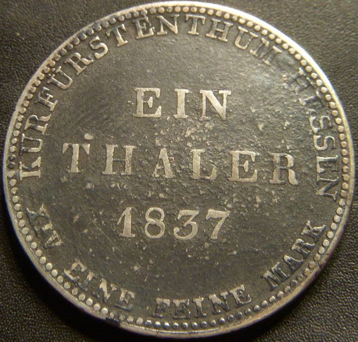1837 Thaler - Germany Hesse Kassel