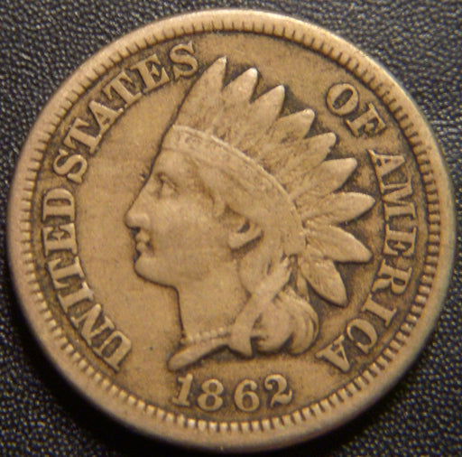1862 Indian Head Cent - Fine