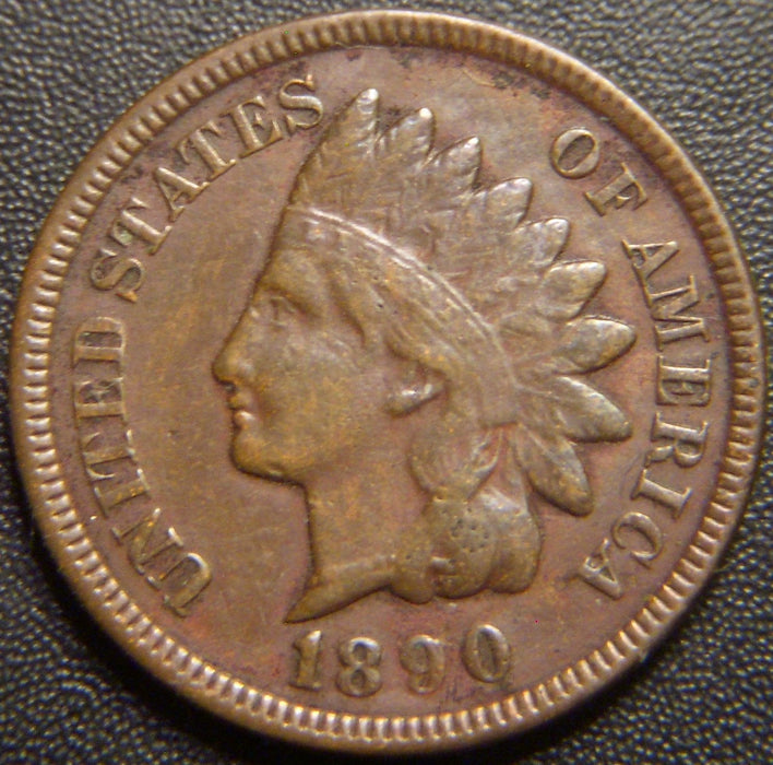 1890 Indian Head Cent - Fine
