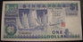 1987 One Dollar Note - Singapore