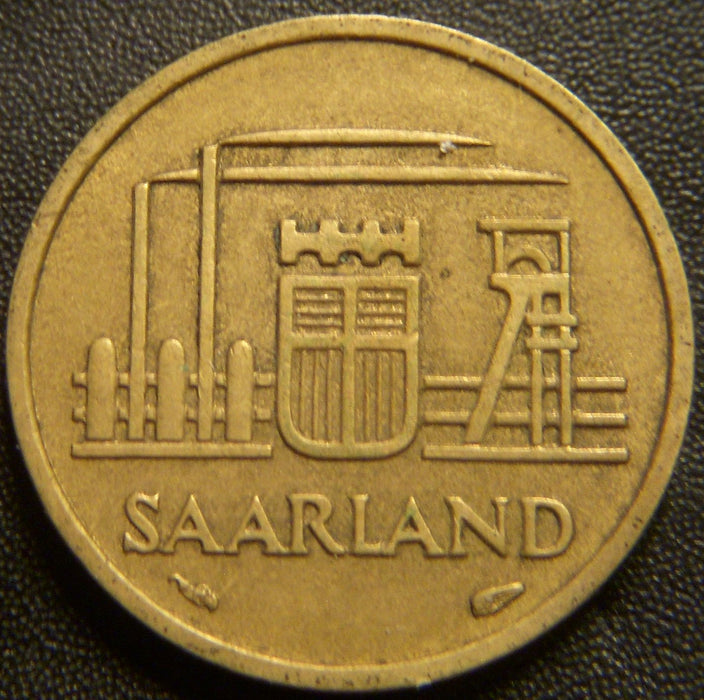 1954 10 Franken - Saarland