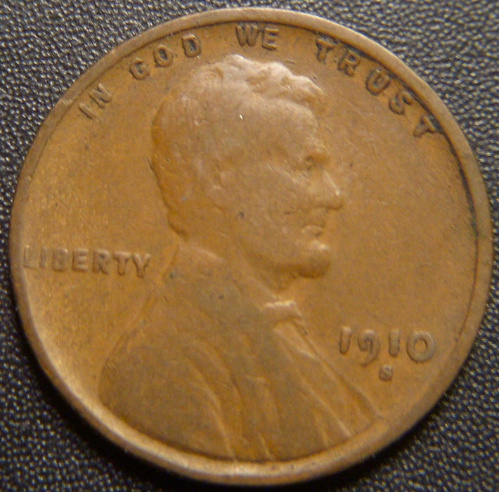1910-S Lincoln Cent - Very Good