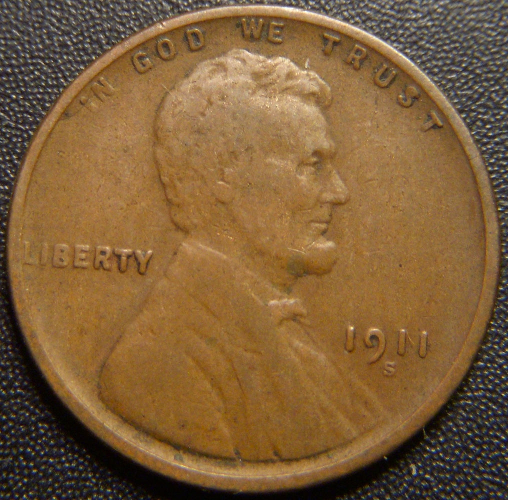 1911-S Lincoln Cent - Very Good