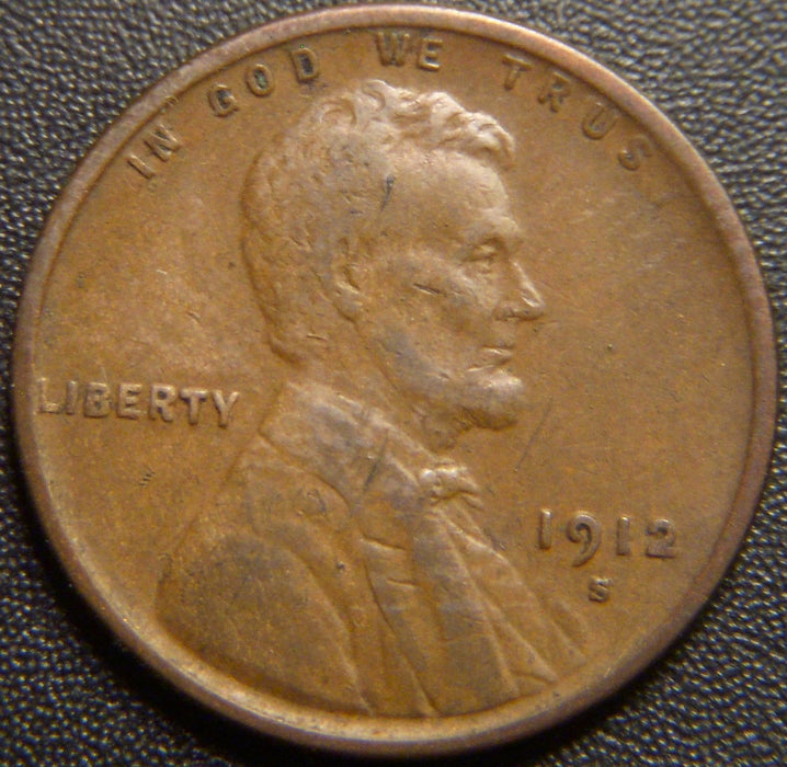 1912-S Lincoln Cent - Fine