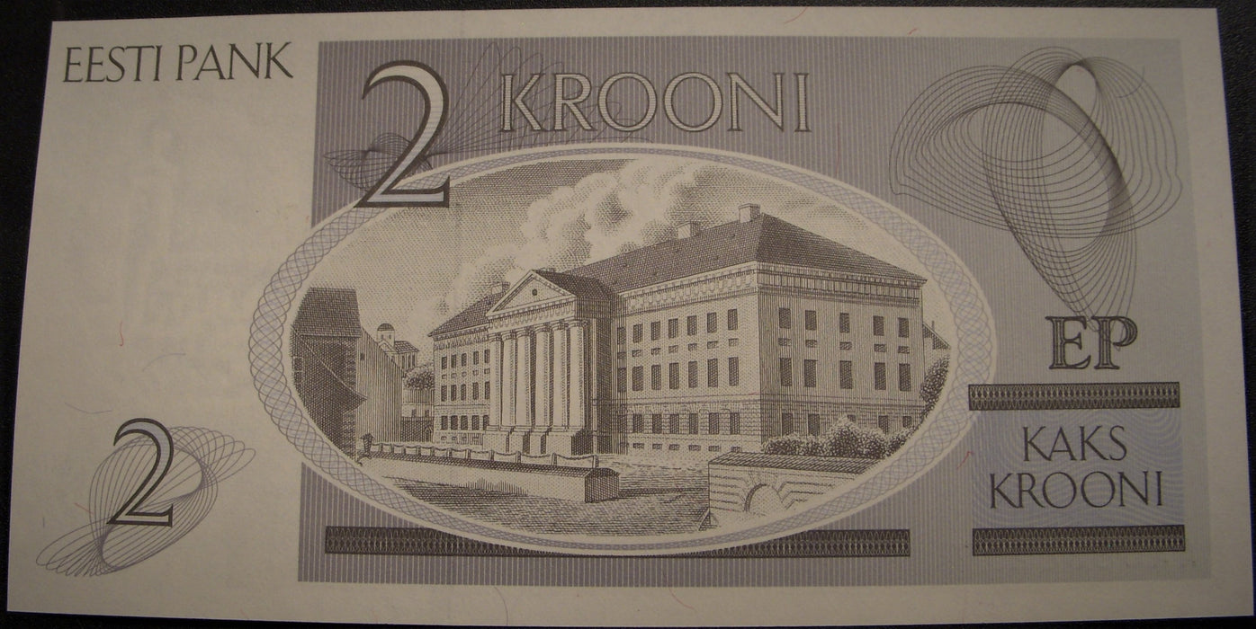 1992 2 Krooni Note - Estonia