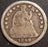 1849 Seated Half Dime - Good