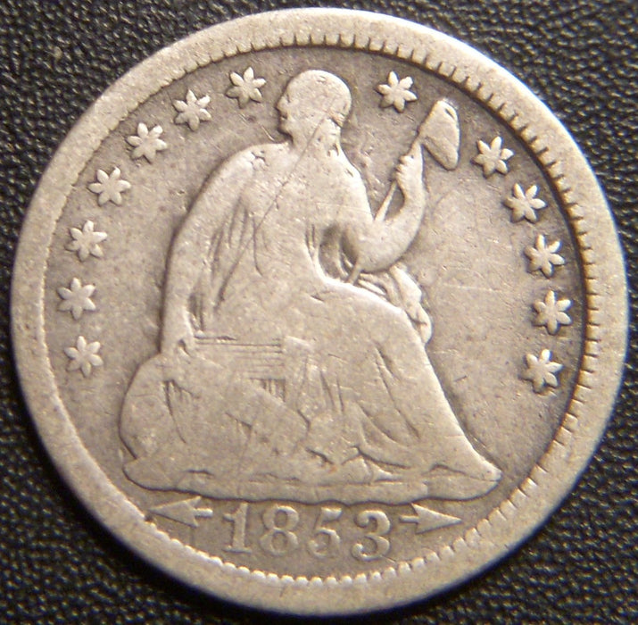 1853 Seated Half Dime - Arrows Good