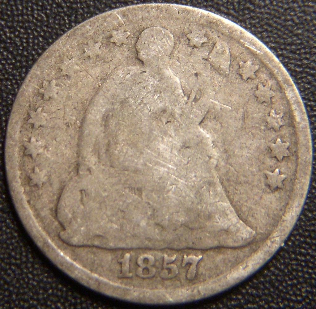 1857 Seated Half Dime - Good
