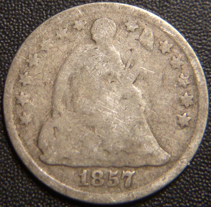 1857 Seated Half Dime - Good