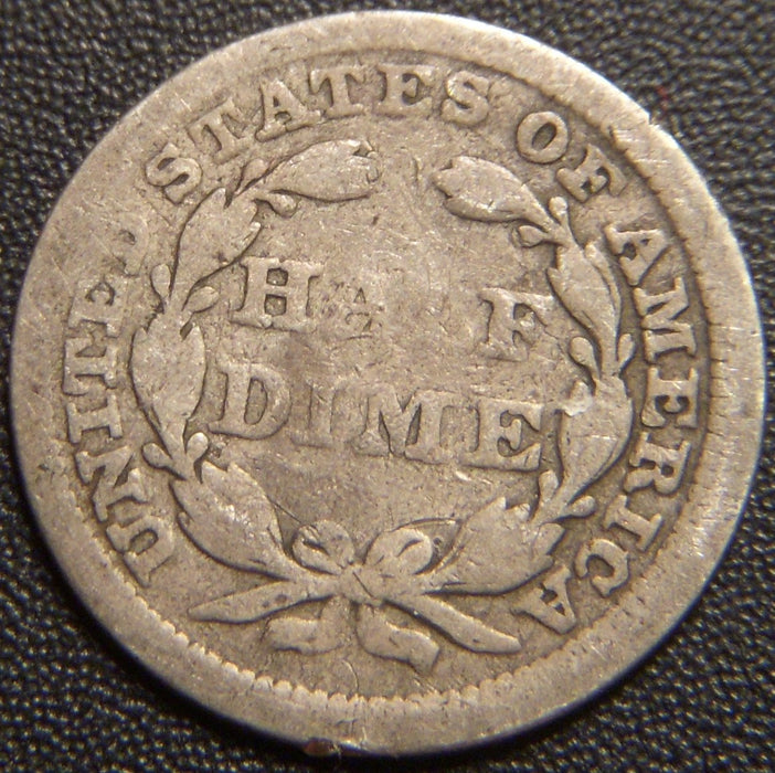1857 Seated Half Dime - Good