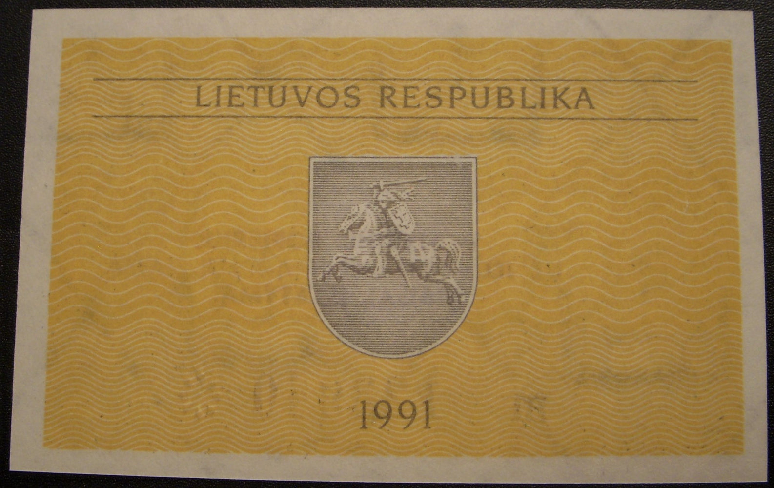1991 0.50 Talonas Note - Lithuania