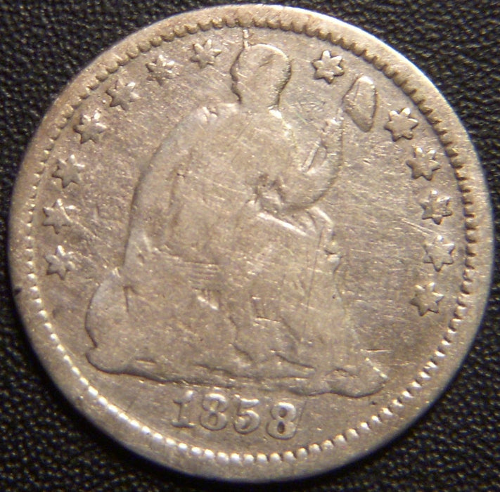 1858-O Seated Half Dime - Good