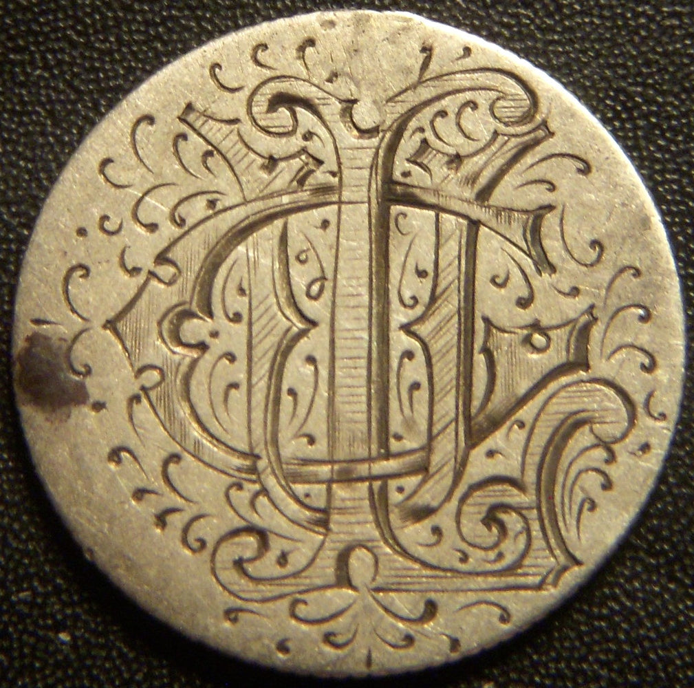 1883 Seated Dime CUI - Love Token