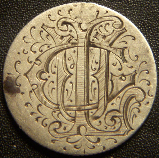 1883 Seated Dime CUI - Love Token